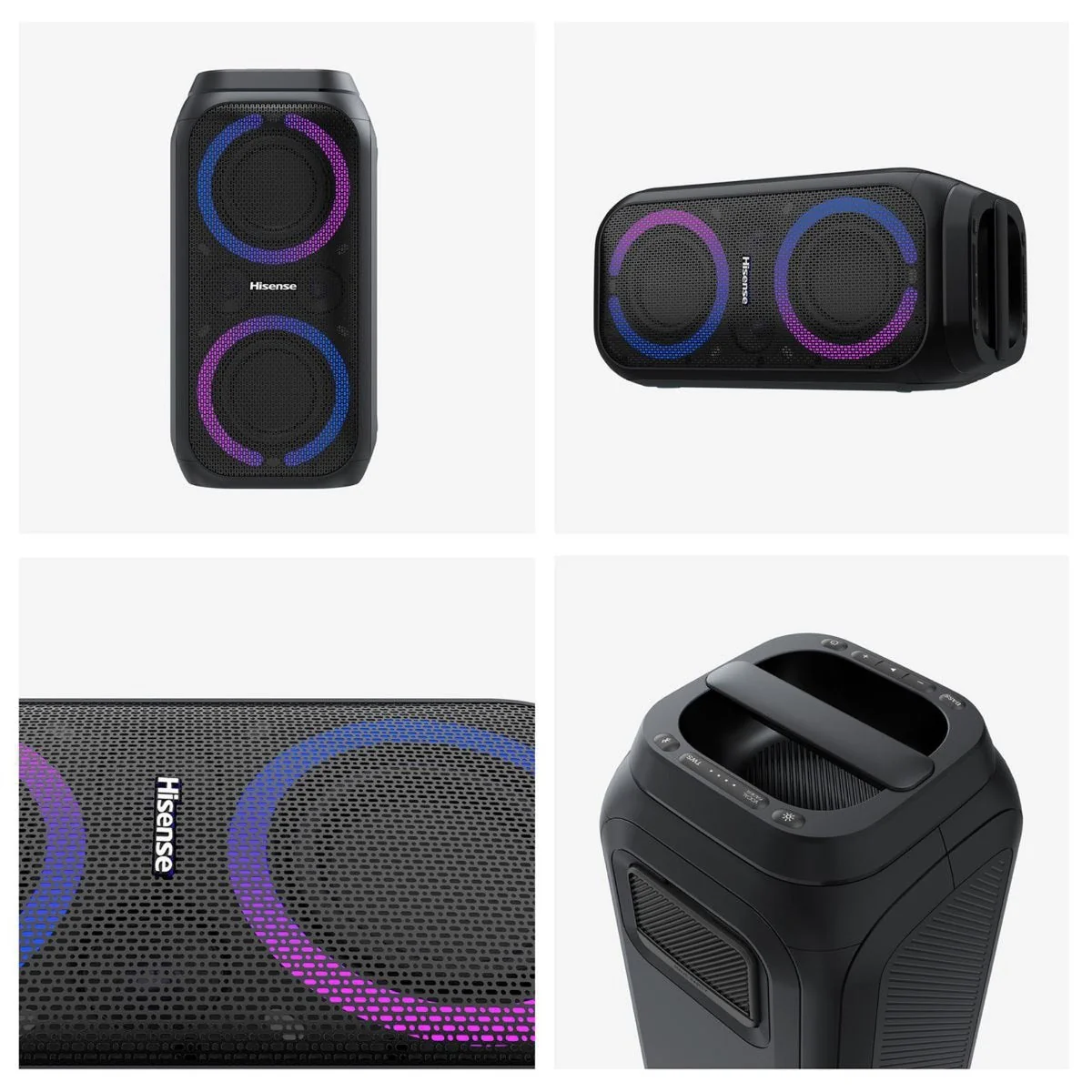 Hisense Portable Bluetooth Party Speaker, 160W, 12Hr Battery, IPX4 – Party Rocket 160 - Image 3