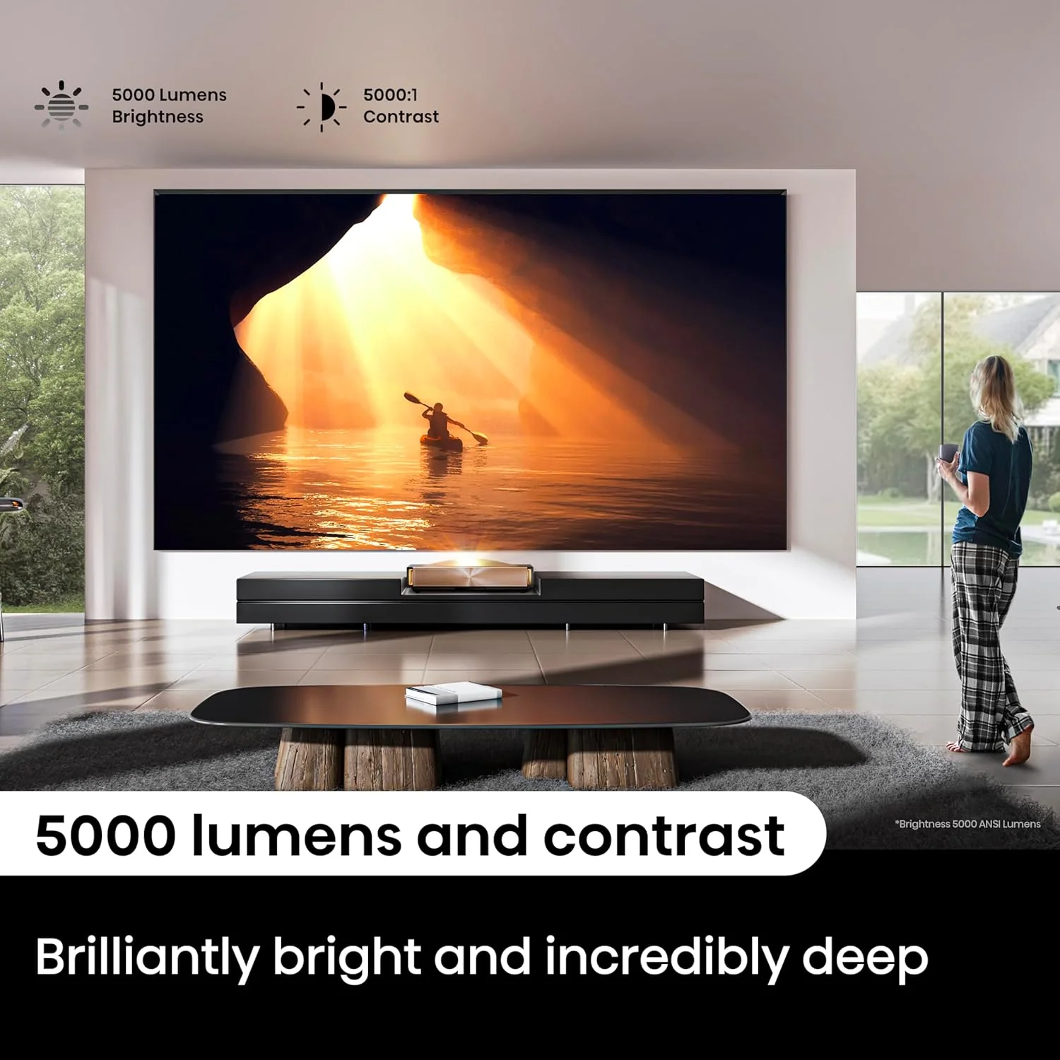 Hisense Ultra Short Throw Triple Laser Projector, 4K UHD Smart Projector – L9Q - Image 8