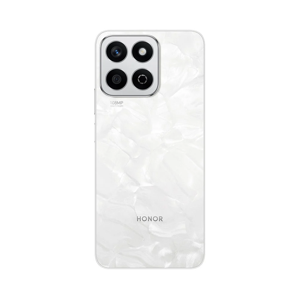 Honor X7c 5G Smartphone, 256GB Storage, 4GB RAM, Moonlight White