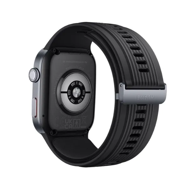 Huawei Watch D2,55020DAD, Black with Black Fluoroelastomer Strap - Image 3
