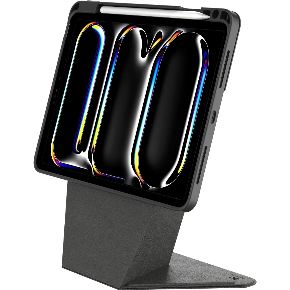 Infinyty Exalt iPad Case with High Rise Tri-Fold Stand iPad Pro 13-inch (2024) Black - Image 5