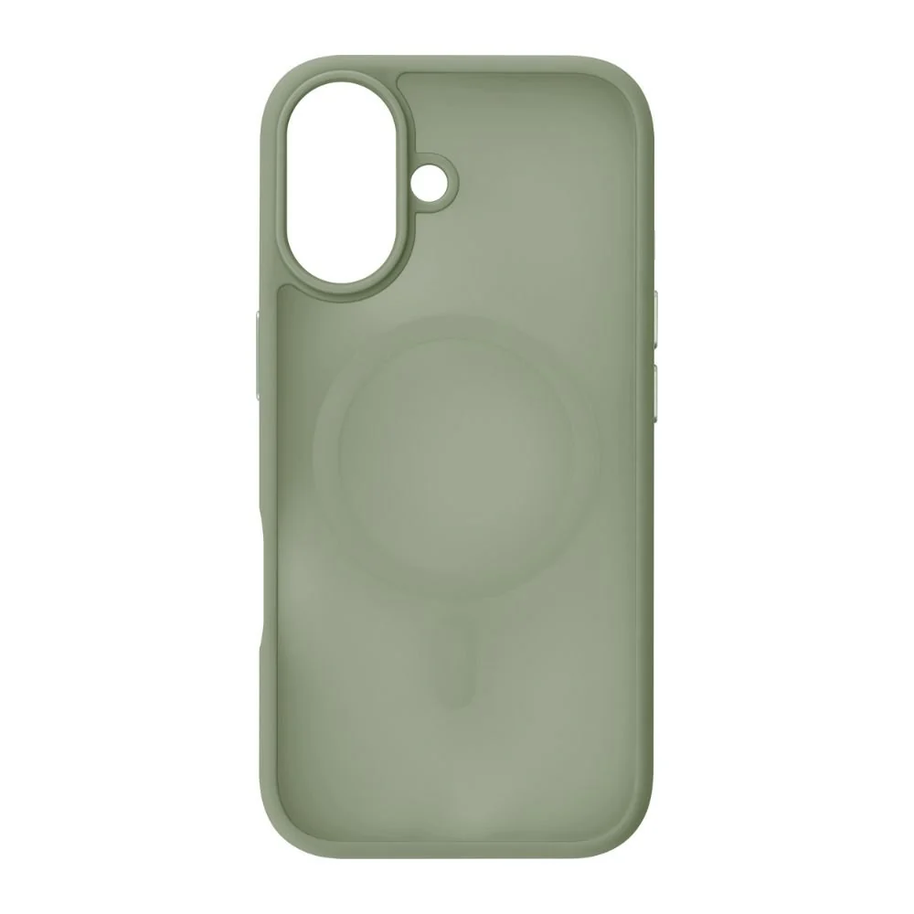 Infinyty Gleam Hybrid Matte Soft Touch MagSafe Case for iPhone 17, Green - Image 4