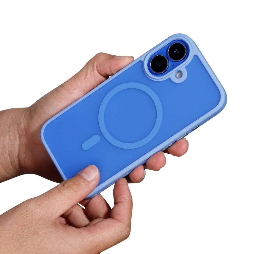 Infinyty Gleam Hybrid Matte Soft Touch MagSafe Case iPhone 16, Ultramarine - Image 4