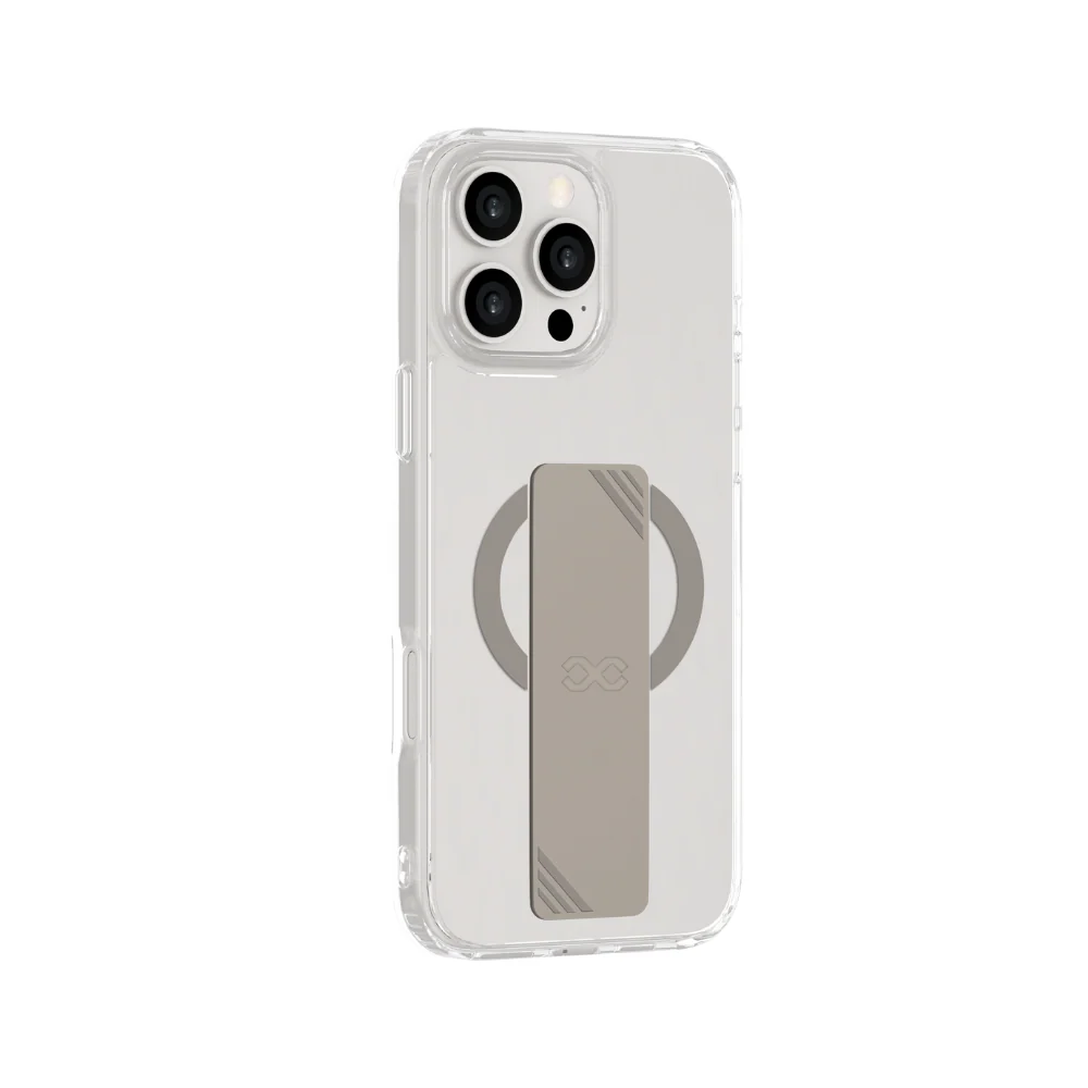Infinyty GripX Transparent Case with Natural Titanium Grip for iPhone 16 Pro Max - Image 5