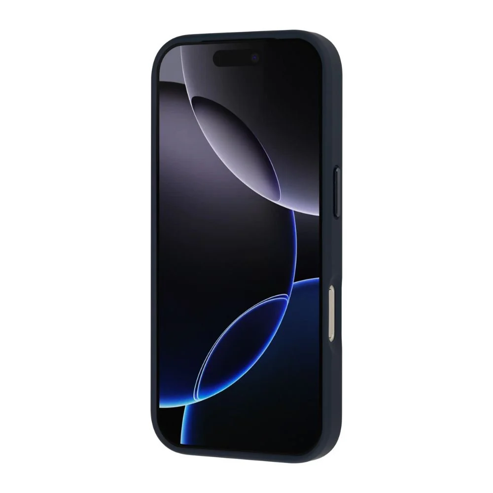 Infinyty Modo Hybrid Matte Soft Touch Case With Metallic Accents iPhone 17 Pro, Dark Blue - Image 3