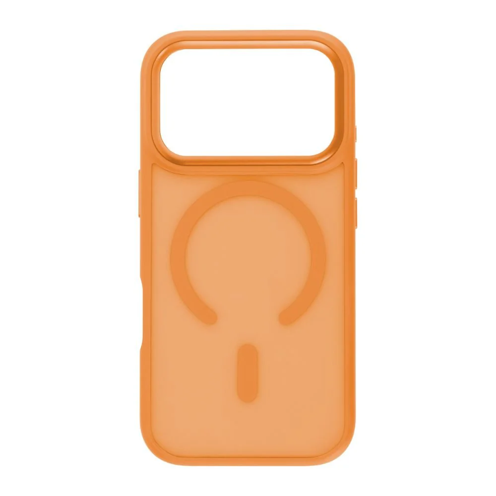Infinyty Modo Hybrid Matte Soft Touch Case With Metallic Accents iPhone 17 Pro, Orange - Image 2
