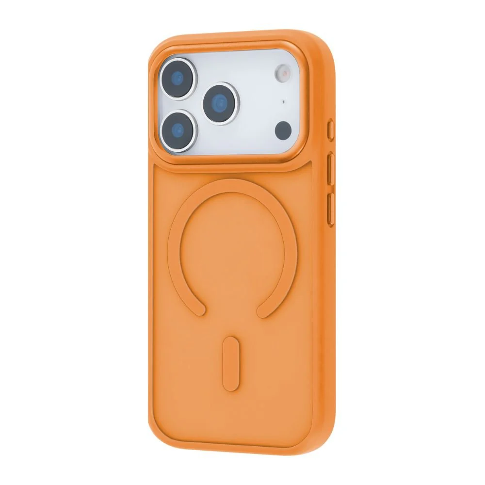Infinyty Modo Hybrid Matte Soft Touch Case With Metallic Accents iPhone 17 Pro, Orange - Image 4