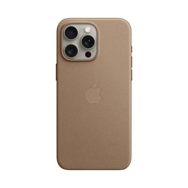 Apple iPhone 15 Pro Max Fine Woven Protective Case Cover With MagSafe Taupe
