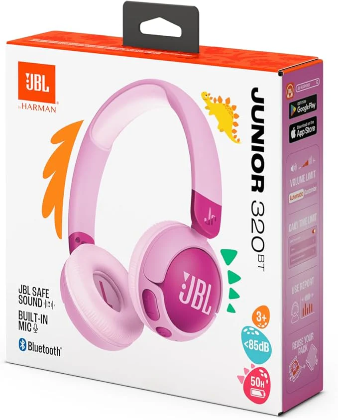 JBL Junior 320BT Wireless Kids Headphones Purple - Image 4