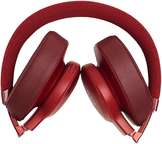 JBL Live 500BT Wireless Over-Ear Headphones Red - Image 3