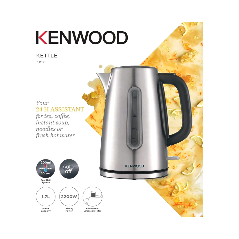 Kenwood Electric Kettle 1700ml Silver - Image 2