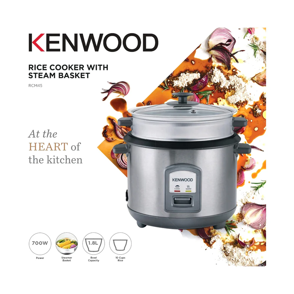 Kenwood Rice Cooker 1800ml Silver - Image 4