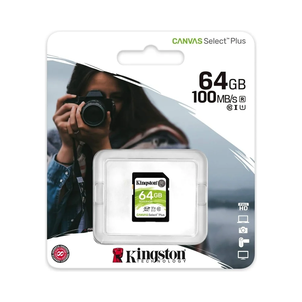 Kingston Canvas Select Plus SDXC Memory Card 64GB Black - Image 4
