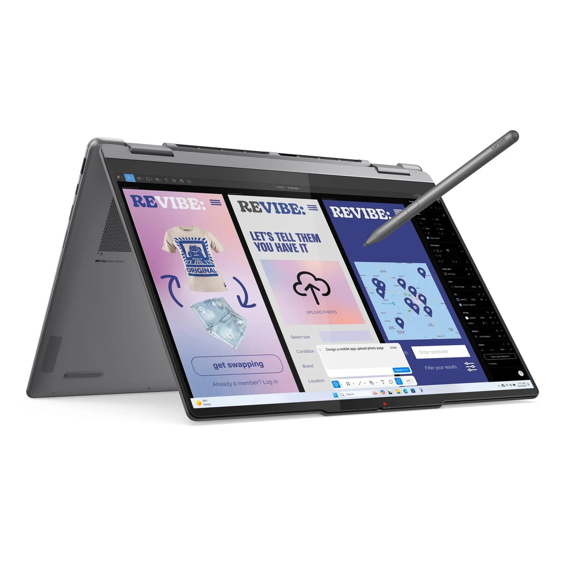 Lenovo Yoga 7 14ILL10 Intel Core Ultra 7-256V, 16GB RAM 512GB SSD Shared Intel,14inch WUXGA Windows 11 Home, 2 in 1 Convertible Laptop - Luna Grey, Yoga 7-83JQ00B0AX - Image 4