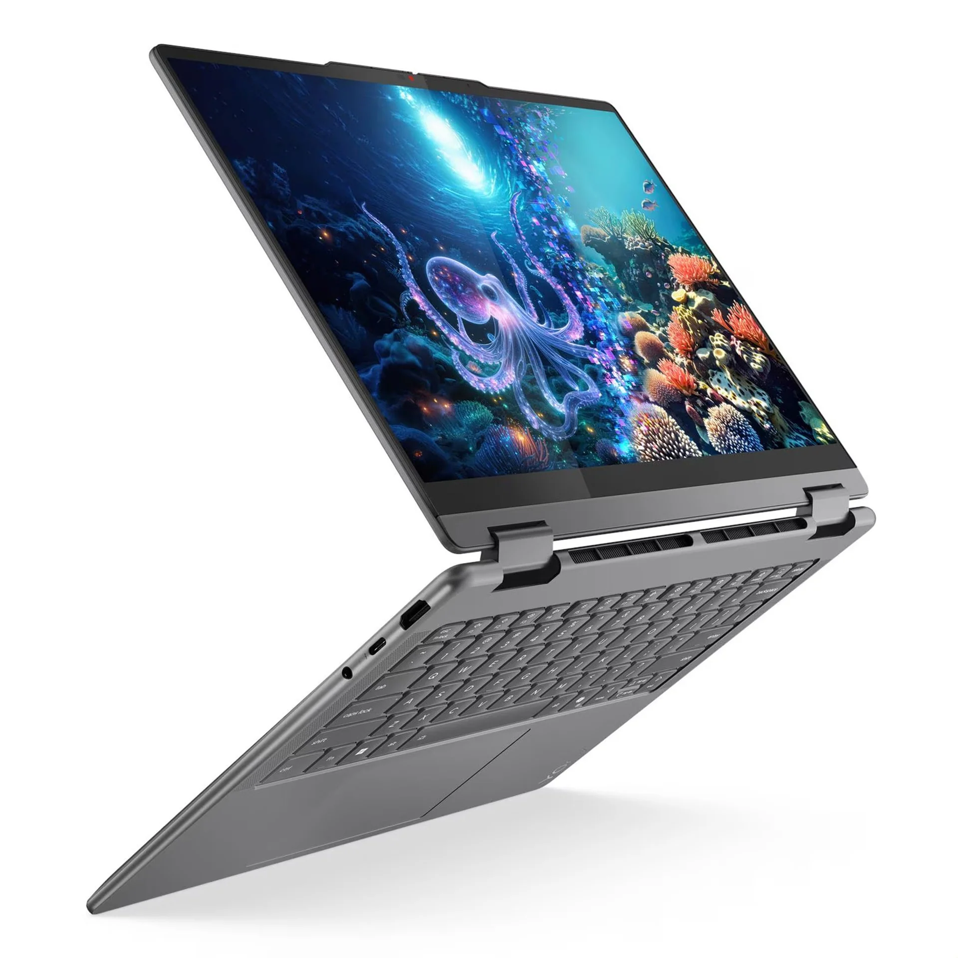 Lenovo Yoga 7 14ILL10 Intel Core Ultra 7-256V, 16GB RAM 512GB SSD Shared Intel,14inch WUXGA Windows 11 Home, 2 in 1 Convertible Laptop - Luna Grey, Yoga 7-83JQ00B0AX - Image 8