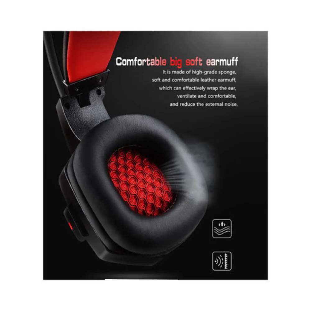 Lenovo Hu85 Wired Over-Ear Gaming Headphones - Image 2