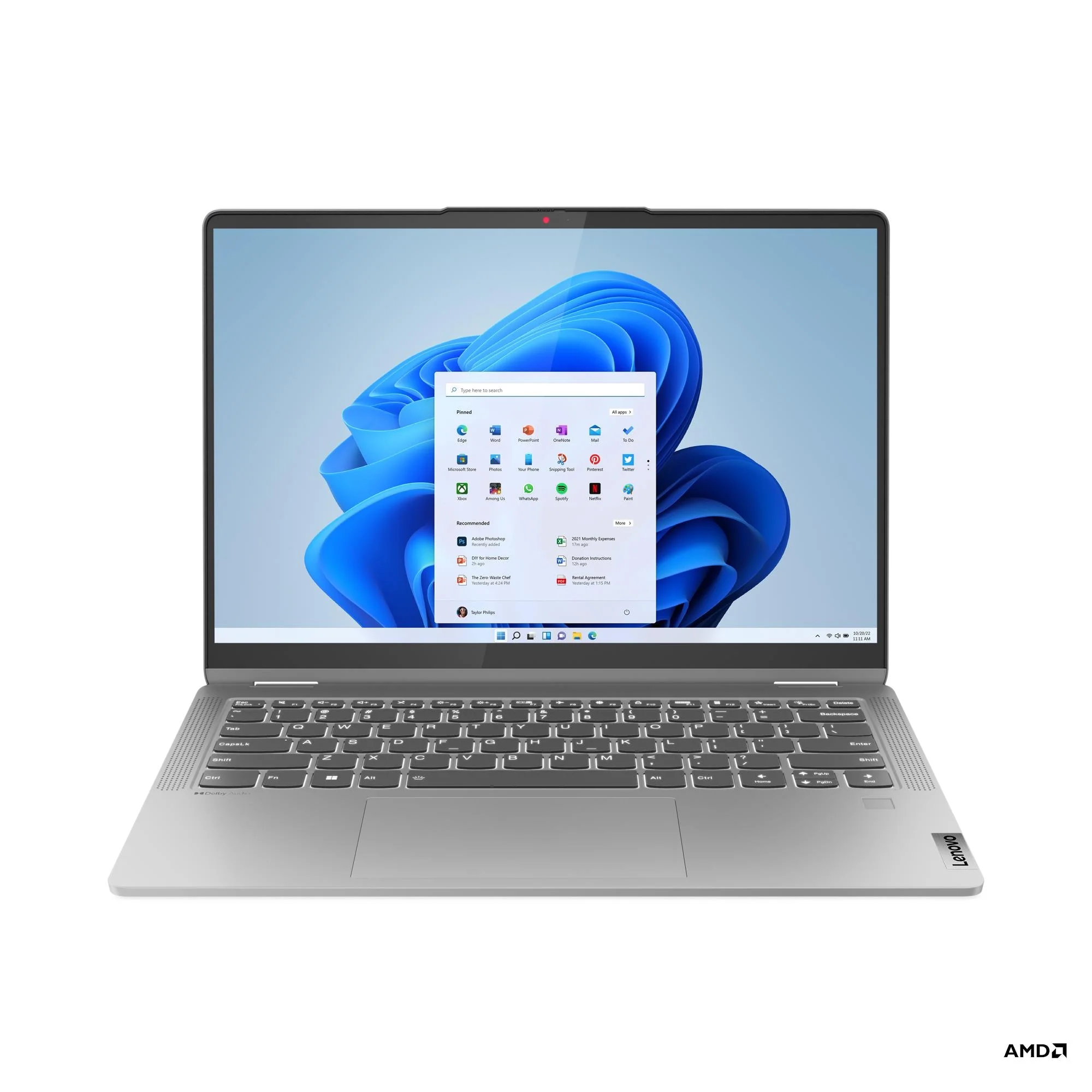Lenovo IdeaPad Flex5 2-in-1 Laptop 14ABR8 16GB RAM, 512GB SSD, Ryzen 7-5825U, 14-inch touch display, Lenovo Pen included, Arctic Grey, 82XX00FDAX - Image 11
