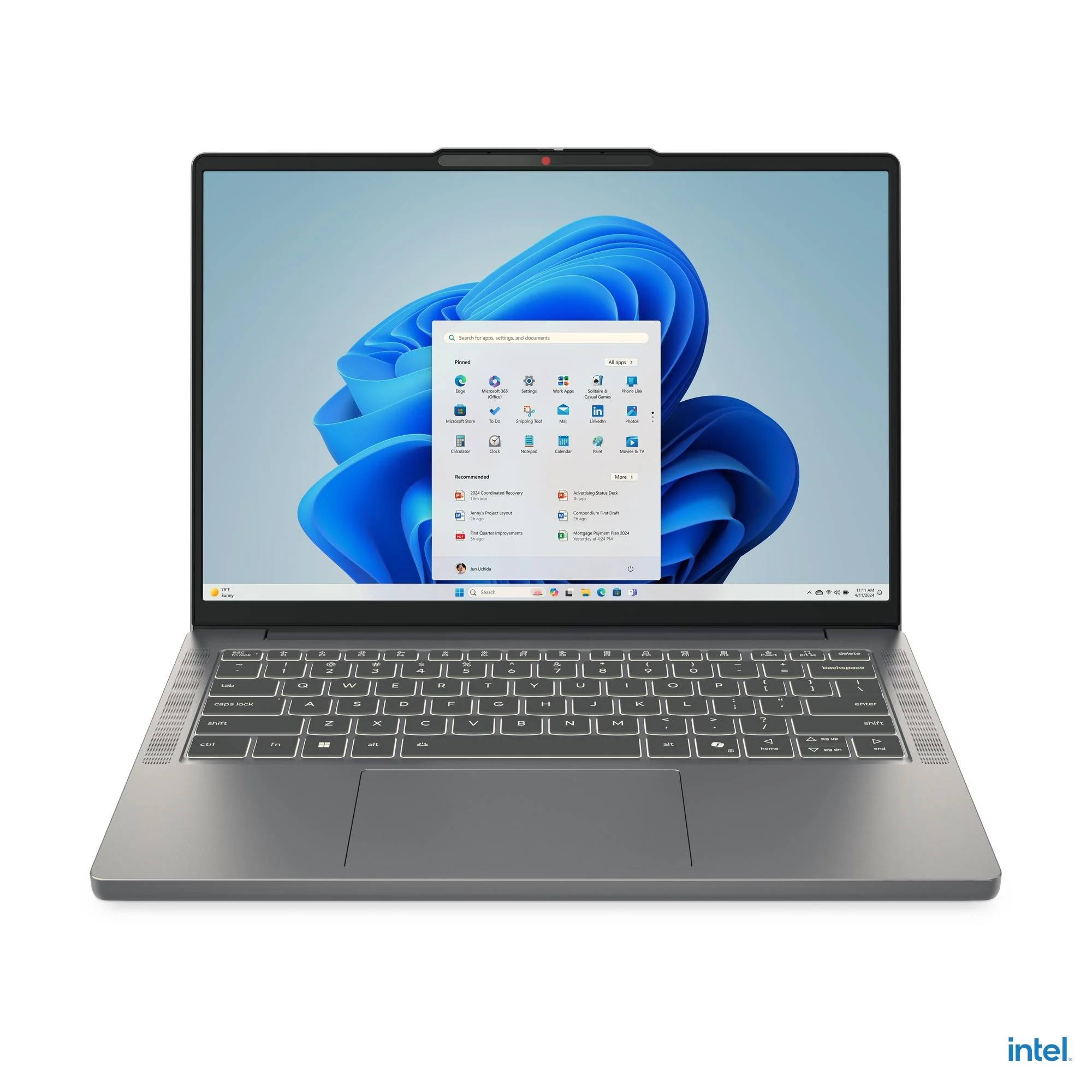 Lenovo IdeaPad Slim 3 Laptop 14IRH10 16GB RAM, 512GB SSD, Intel Core i5-13420H, 14-inch display, Luna Grey, 83K00078AX - Image 6