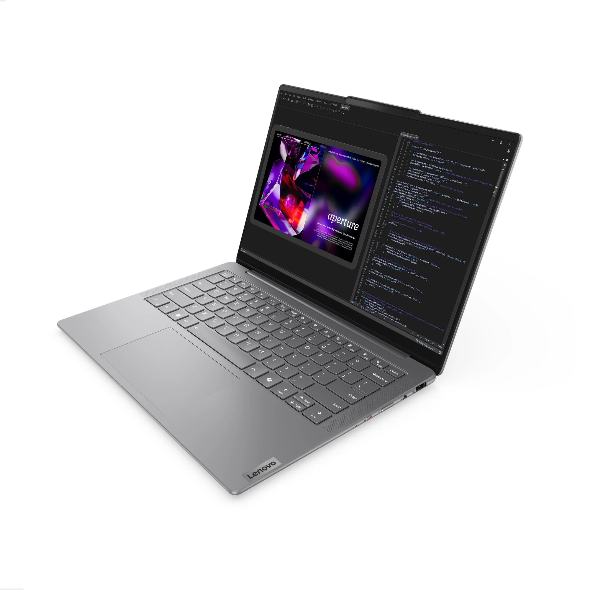 Lenovo Yoga Slim 7 14IMH9 AI PC 32GB RAM, 1TB SSD, Intel Core Ultra 7-155H, 14-inch display, Luna Grey, 83CV005WAX - Image 9