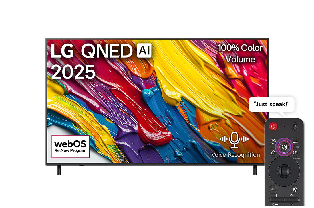 LG 65-inch QNED AI QNED82 4K Smart Television AI Magic remote HDR10 webOS25 (2025)