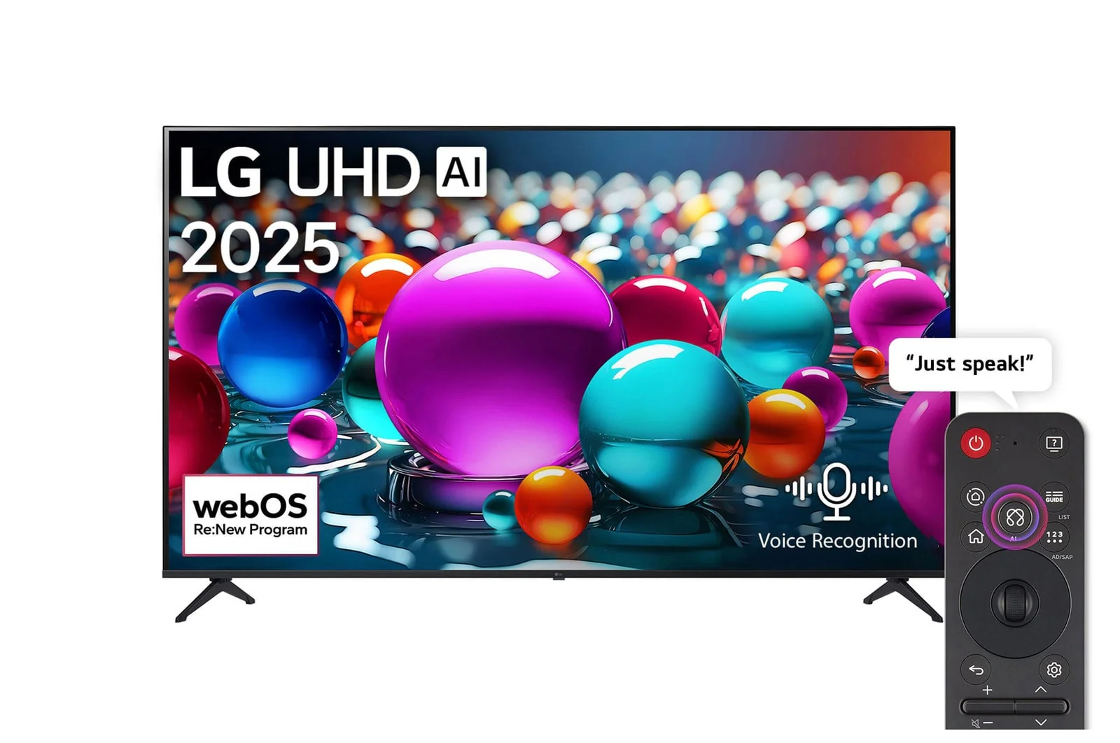 LG 65-inch UHD AI UA85 4K Smart TV with AI Magic Remote, HDR10, webOS25 (2025)