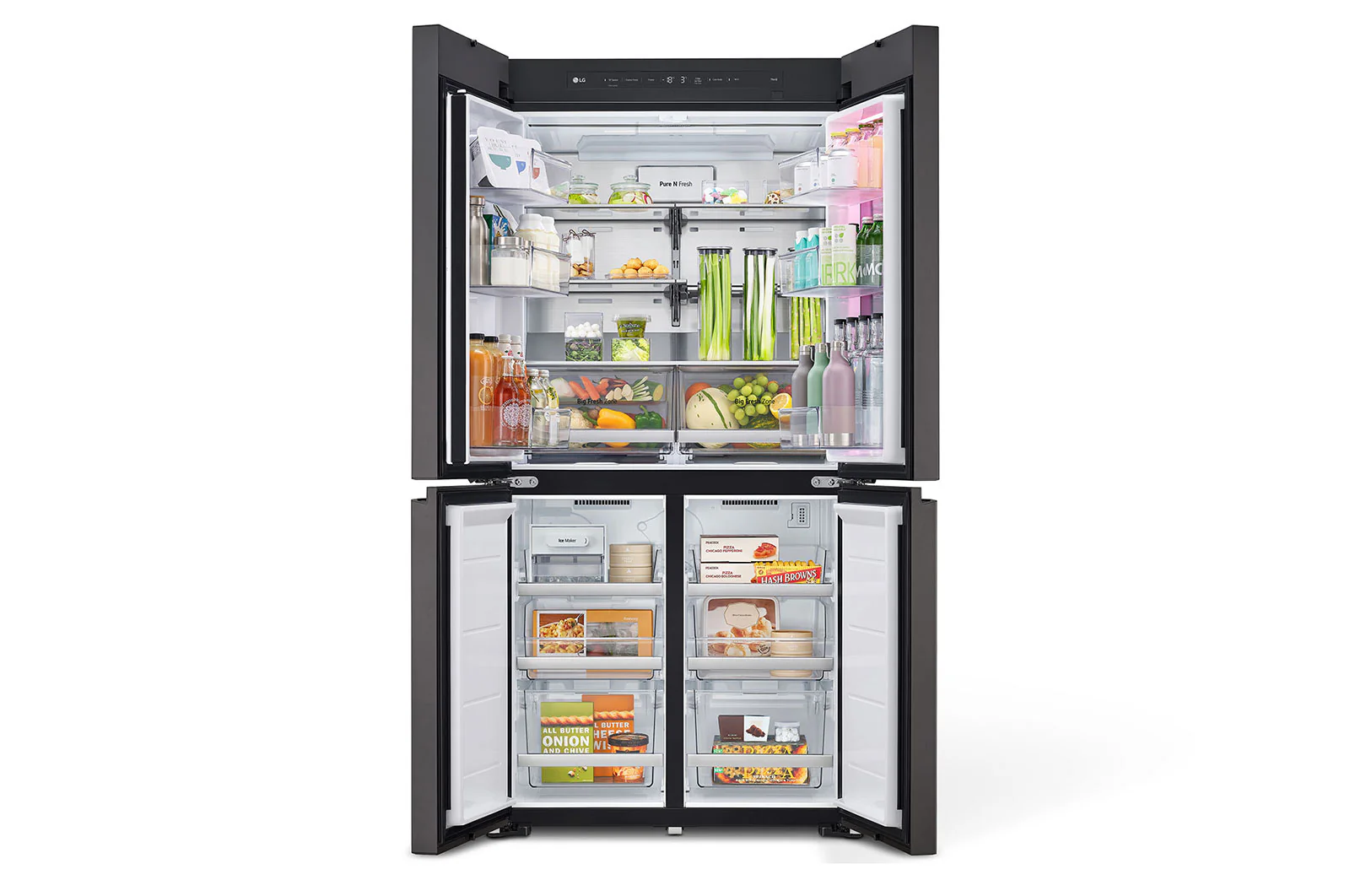 LG French Door Fridge MoodUP®, LED Doors, InstaView™ 684L GR-A34FDMKJ - Image 6