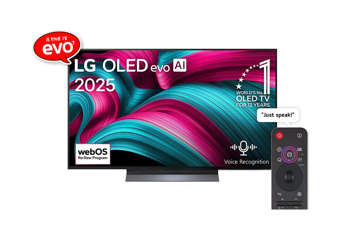 LG 83-inch OLED evo AI C5 4K 144Hz Smart Television AI Magic remote webOS25 (2025)