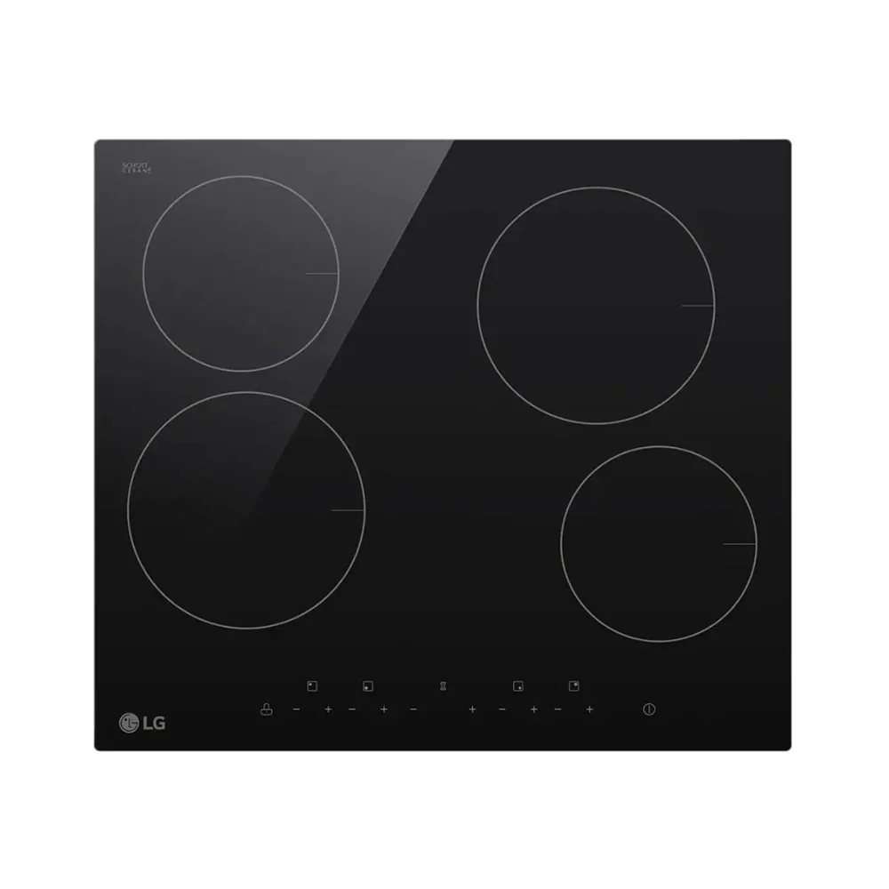LG Built-in 4 Burners Electric Hob Black CBEZ2414B