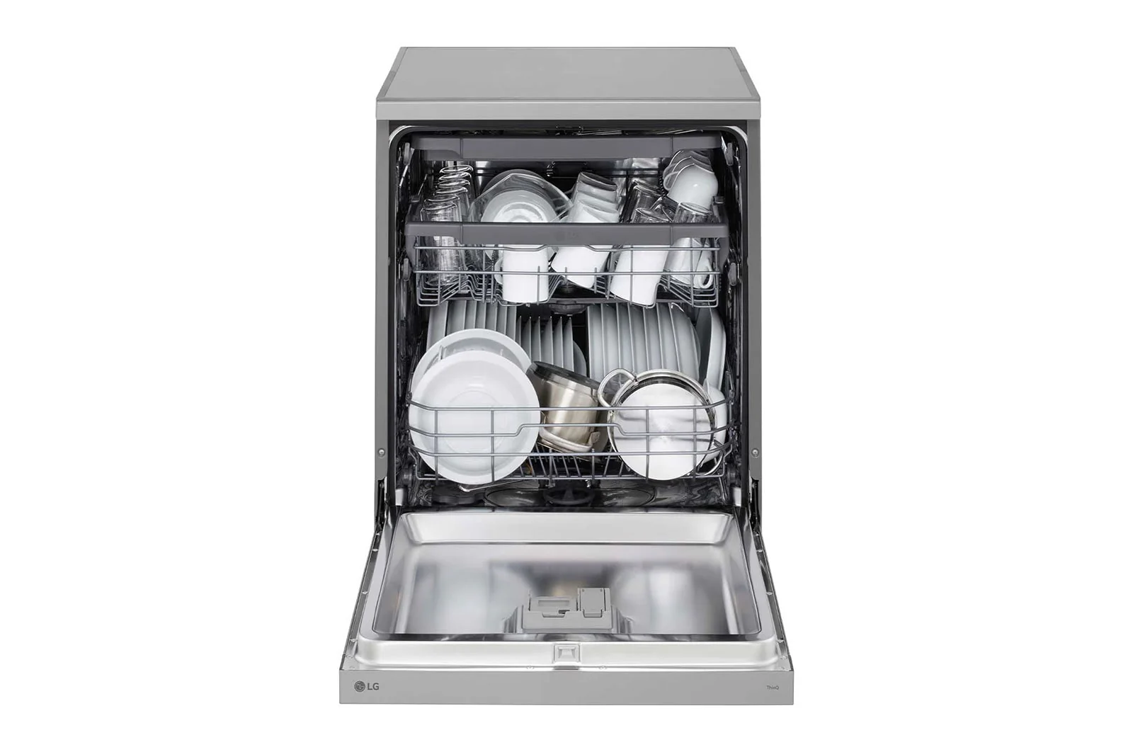 LG 14 Place Setting QuadWash™ Dishwasher, Platinum Silver, DFC513FV - Image 2