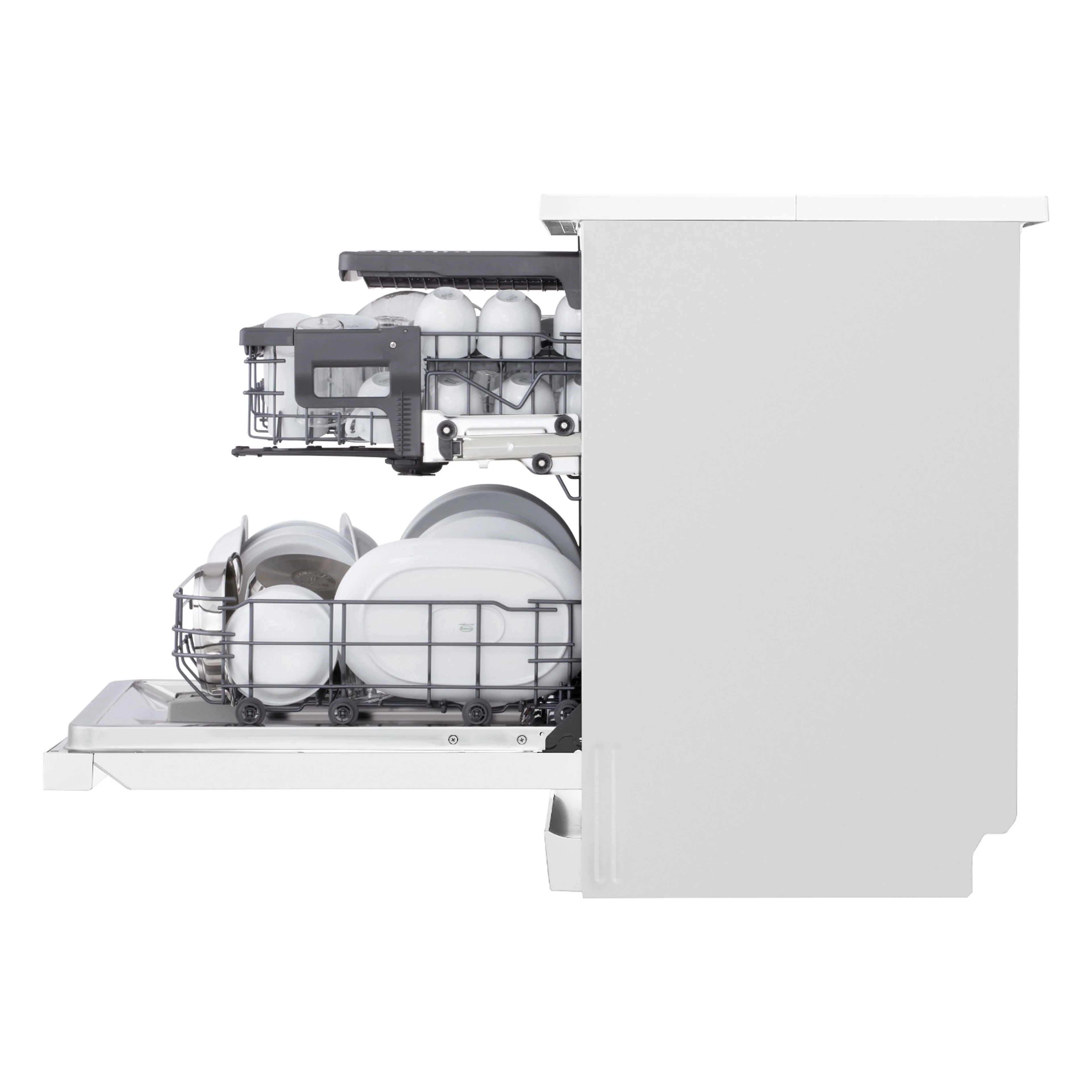LG Free-Standing Dishwasher, 14 Place Settings, 9 Programs, White, DFC513FW - Image 2