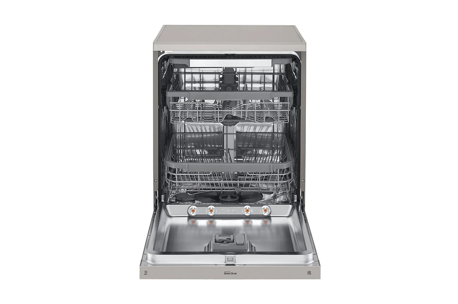 LG New QuadWash Steam Dishwasher, Inverter Direct Drive, Platinum Silver Color, DFC435FP - Image 2
