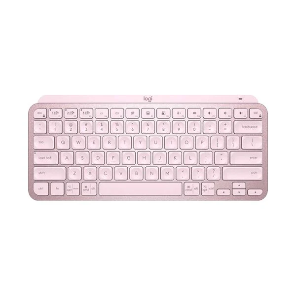 Logitech MX Keys Arabic Layout Wireless Illuminated Keyboard Rose Pink