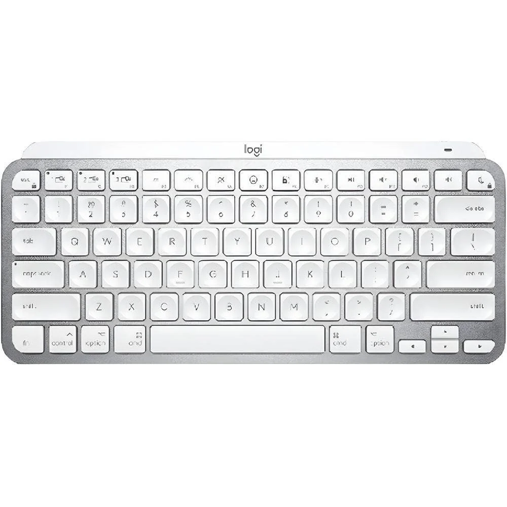 Logitech Mx Keys Mini For Mac Minimalist Wireless Illuminated Keyboard Pale Grey