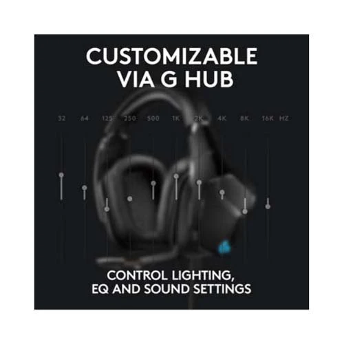 Logitech Wireless Over-Ear Gaming Headphone With Microphone Black - Image 5