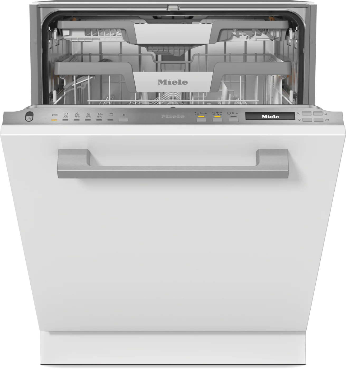 MIELE Built In Dishwasher, Auto Open Drying,  3D MultiFlex tray, Comfort Close, AutoDos with PowerDisk, QuickPowerWash, G7180 SCVi, White