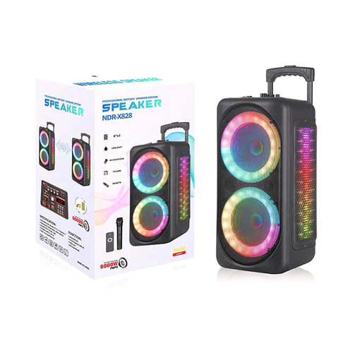 OEM Karaoke Party Light Trolly Speaker Black