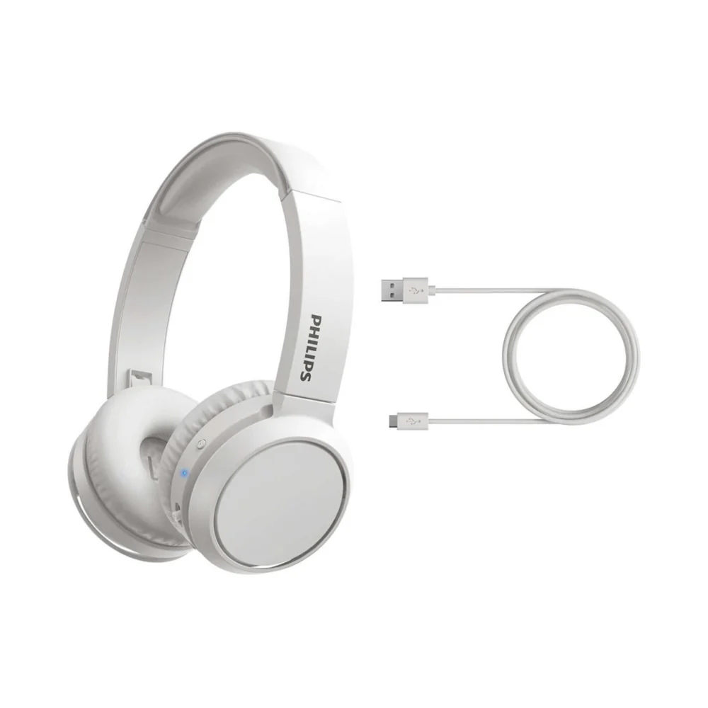 Philips 4000 Series On-Ear Bluetooth Headphones With Microphone White - Image 2