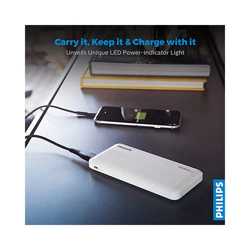 Philips 10000mAh Power Bank White - Image 4