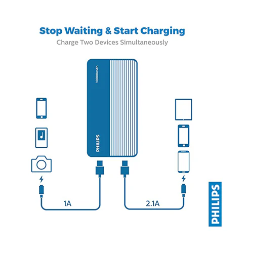 Philips 10000mAh Power Bank White - Image 5