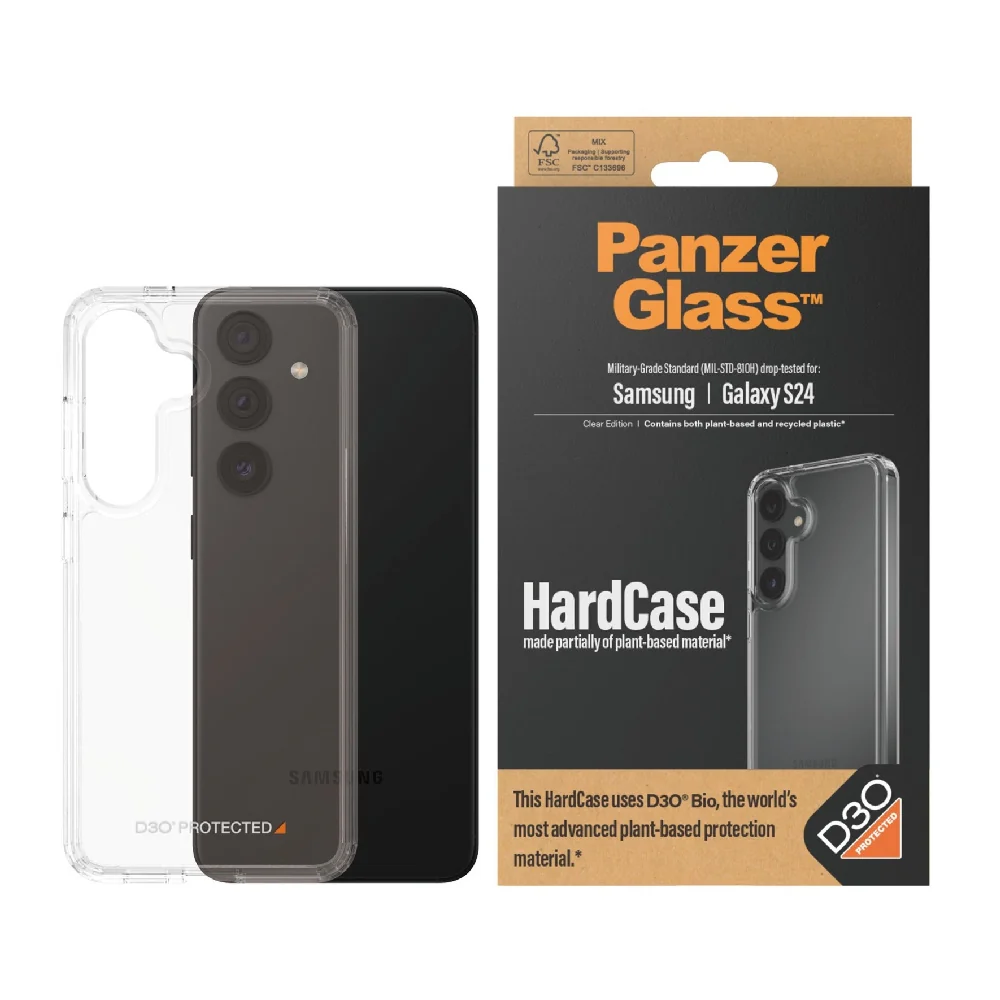 Panzerglass Hardcase With D3O for Samsung Galaxy S24 Transparent - Image 3