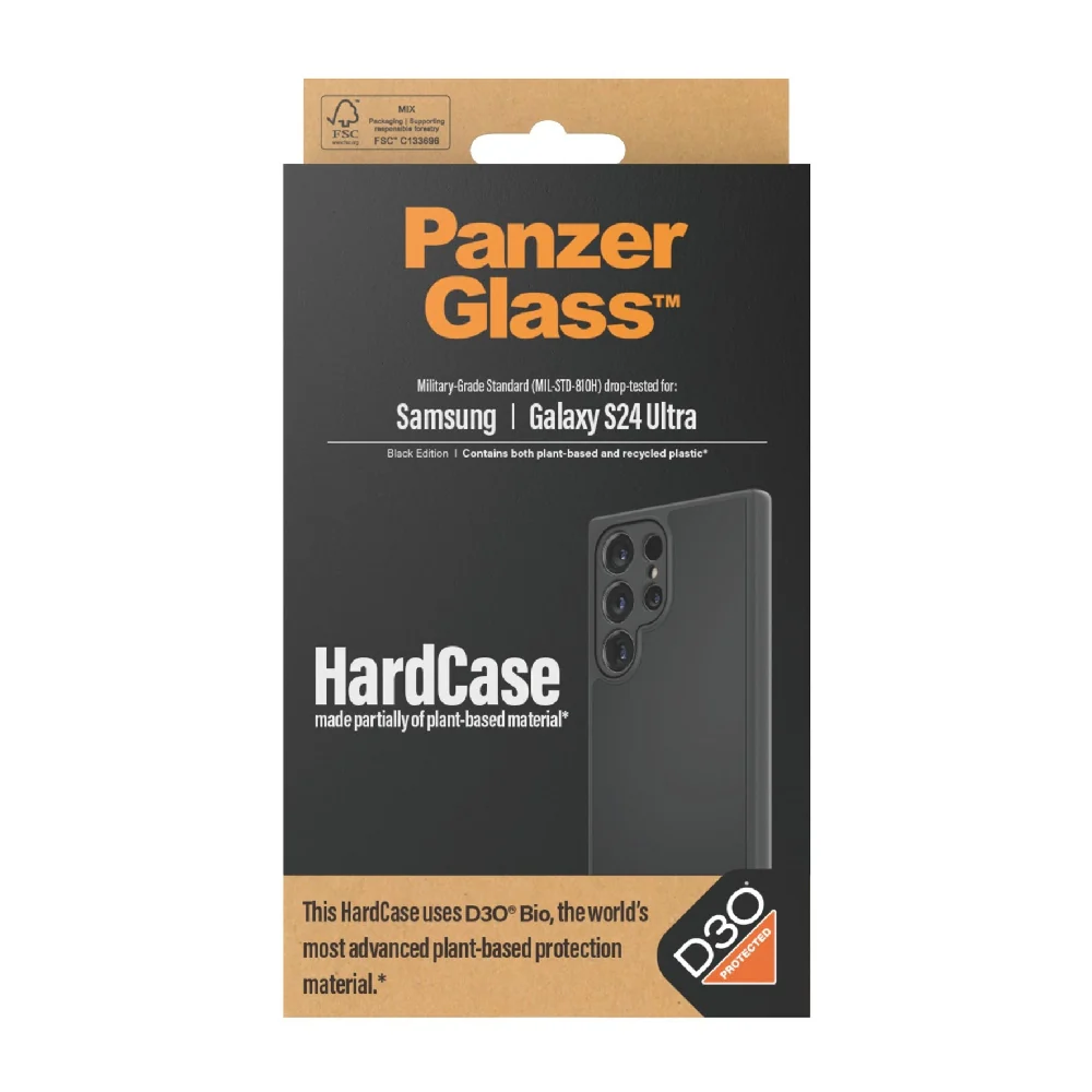 Panzerglass Protective Hardcase Cover for Samsung Galaxy S24 Ultra Black - Image 3