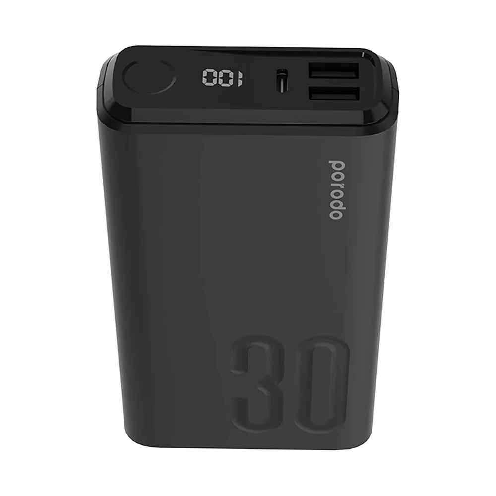 Porodo QC 3.0 Power Bank 30000mAh Black - Image 4