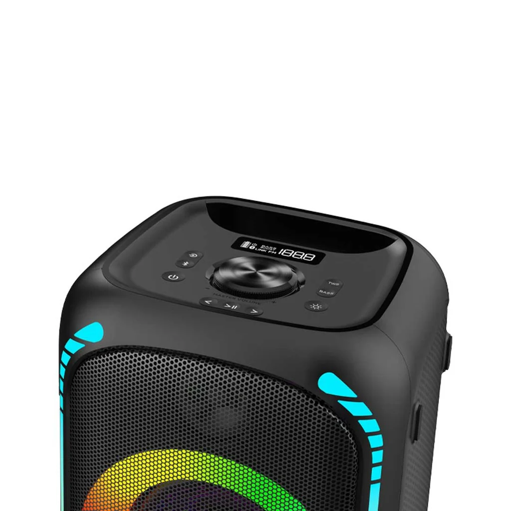 Porodo Soundtec Party Speaker 200W with 5.25 inch Woofer 2 inch Tweeter and FM - Image 2