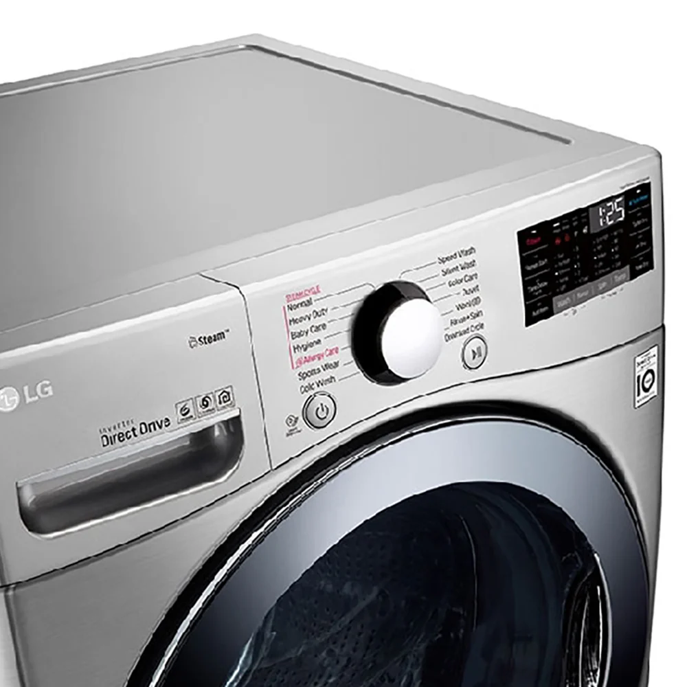 LG Front Load Washing Machine 24Kg Silver F0P3CYVDT - Image 4