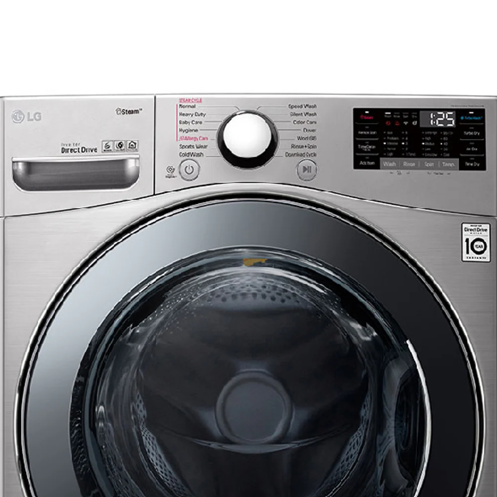 LG Front Load Washing Machine 24Kg Silver F0P3CYVDT - Image 5