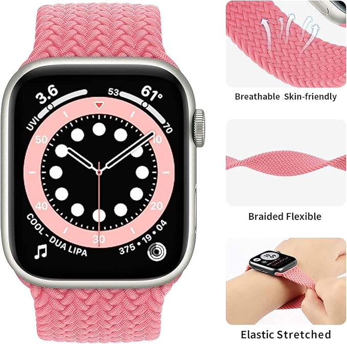 PROTECT  Foxcon Band Watch Strap, For Apple Watch, 38/40mm, Pink, FWS38P - Image 4