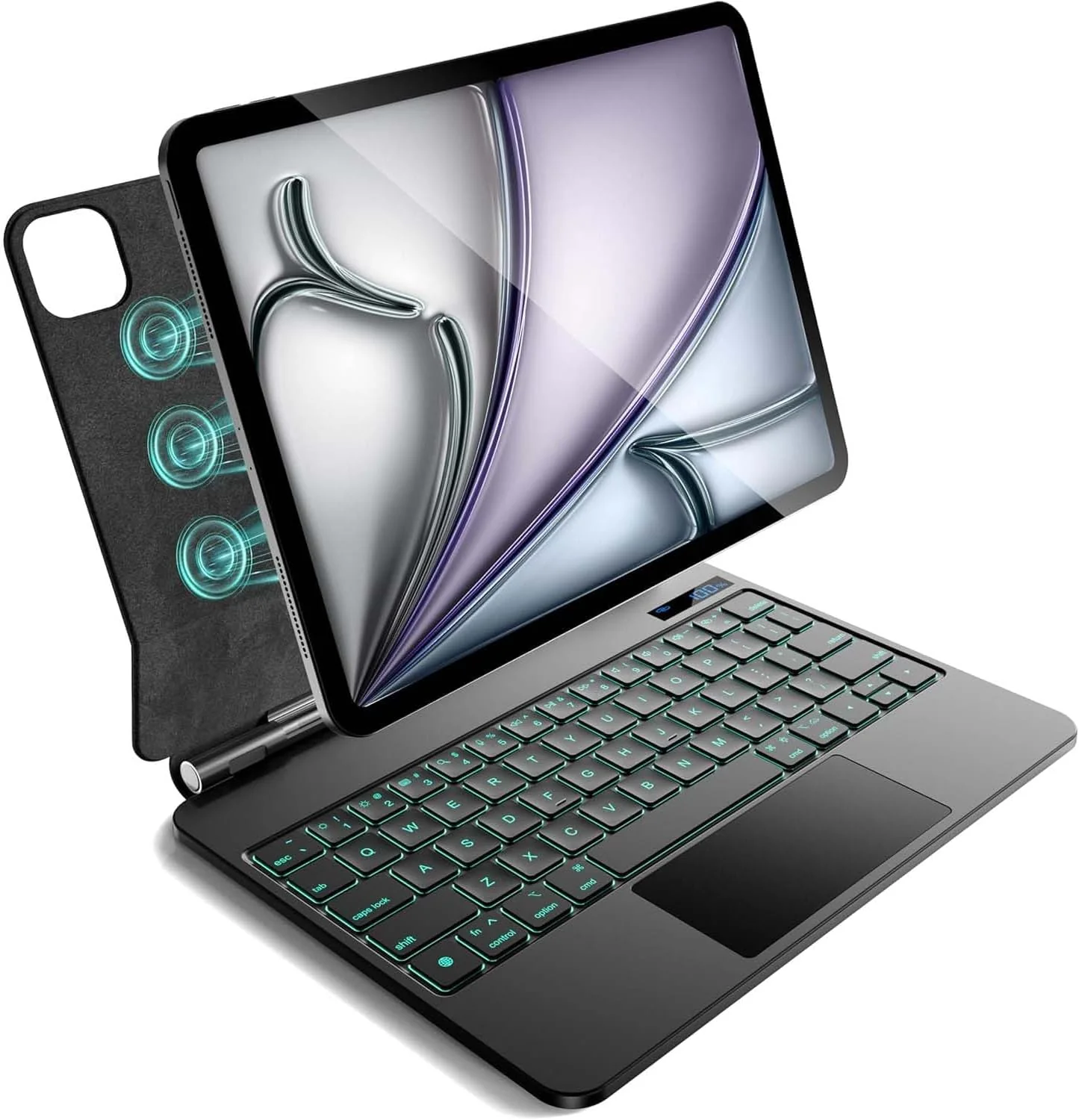 PROTECT iPad 10.9inch / 11 inch Magnetic Tablet Keyboard, Bluetooth, With Trackpad, Backlit, Grey, HL118-128