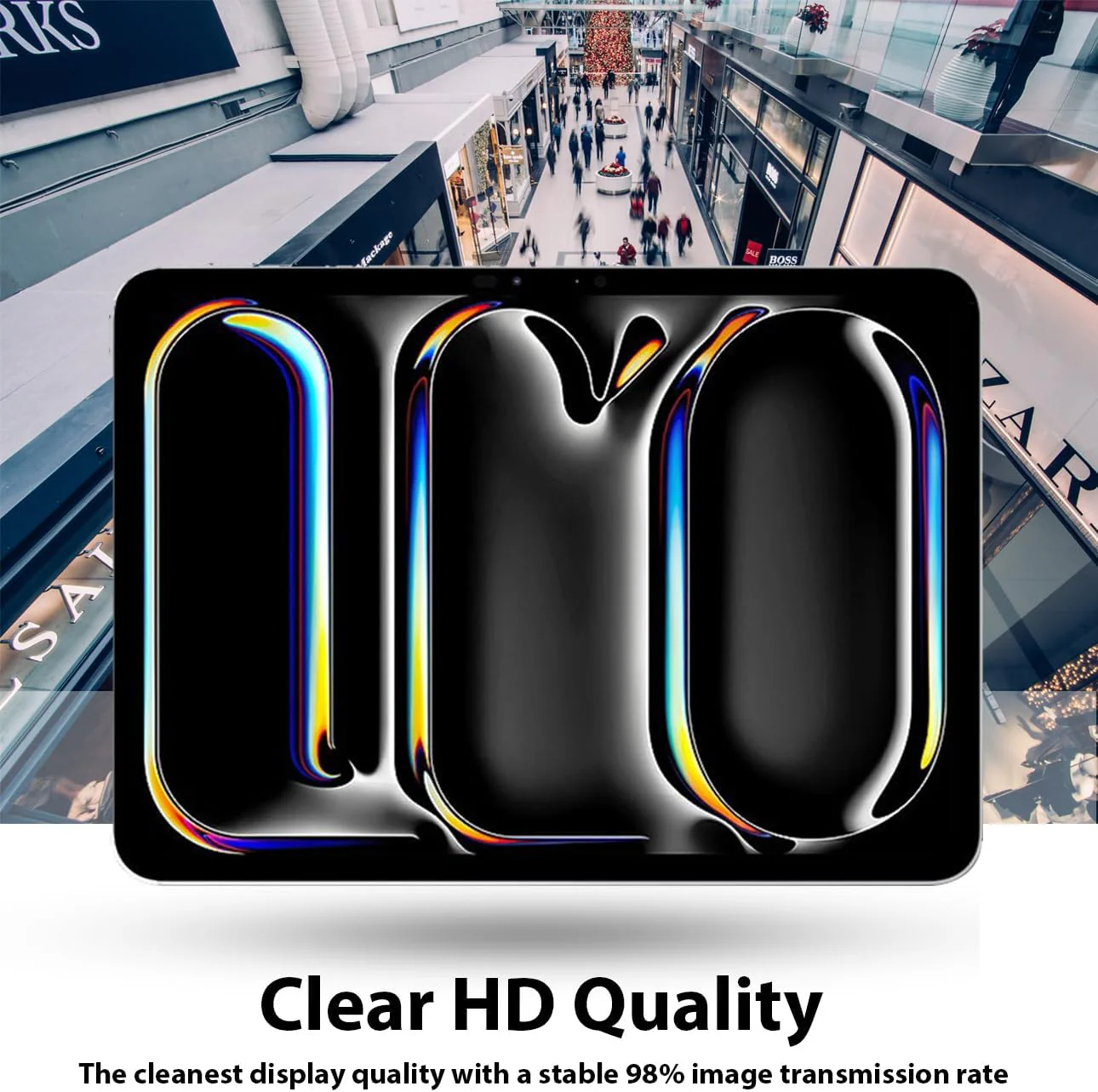 PROTECT iPad Air 13 inch 2024 Sapphire Crystal Screen Protector, Protective, Anti Scratch, Tempered Glass, Clear, SCIPAD13SAIR - Image 3
