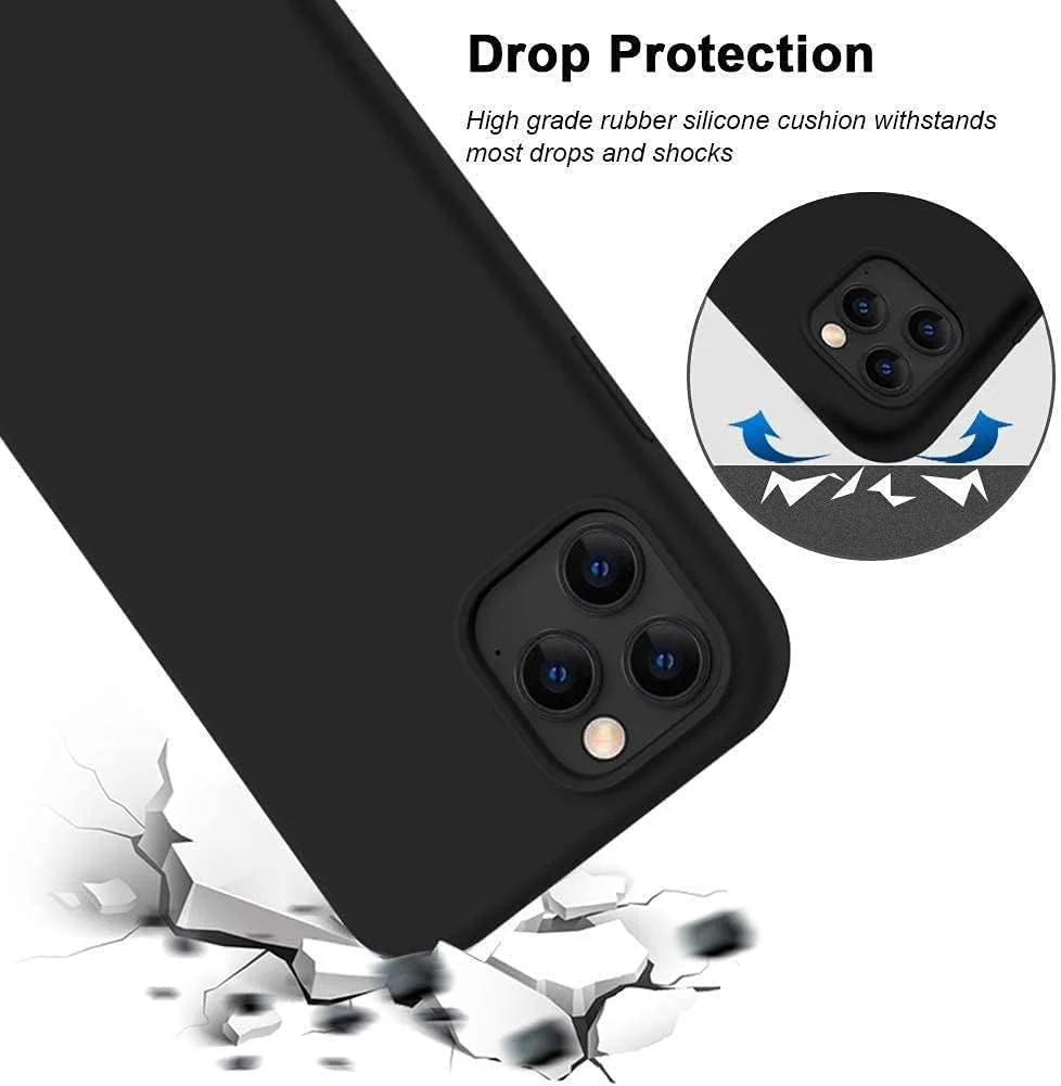PROTECT iPhone 12 Pro Max Straw Phone Case, Biodgradable, Black, SIP12PMB