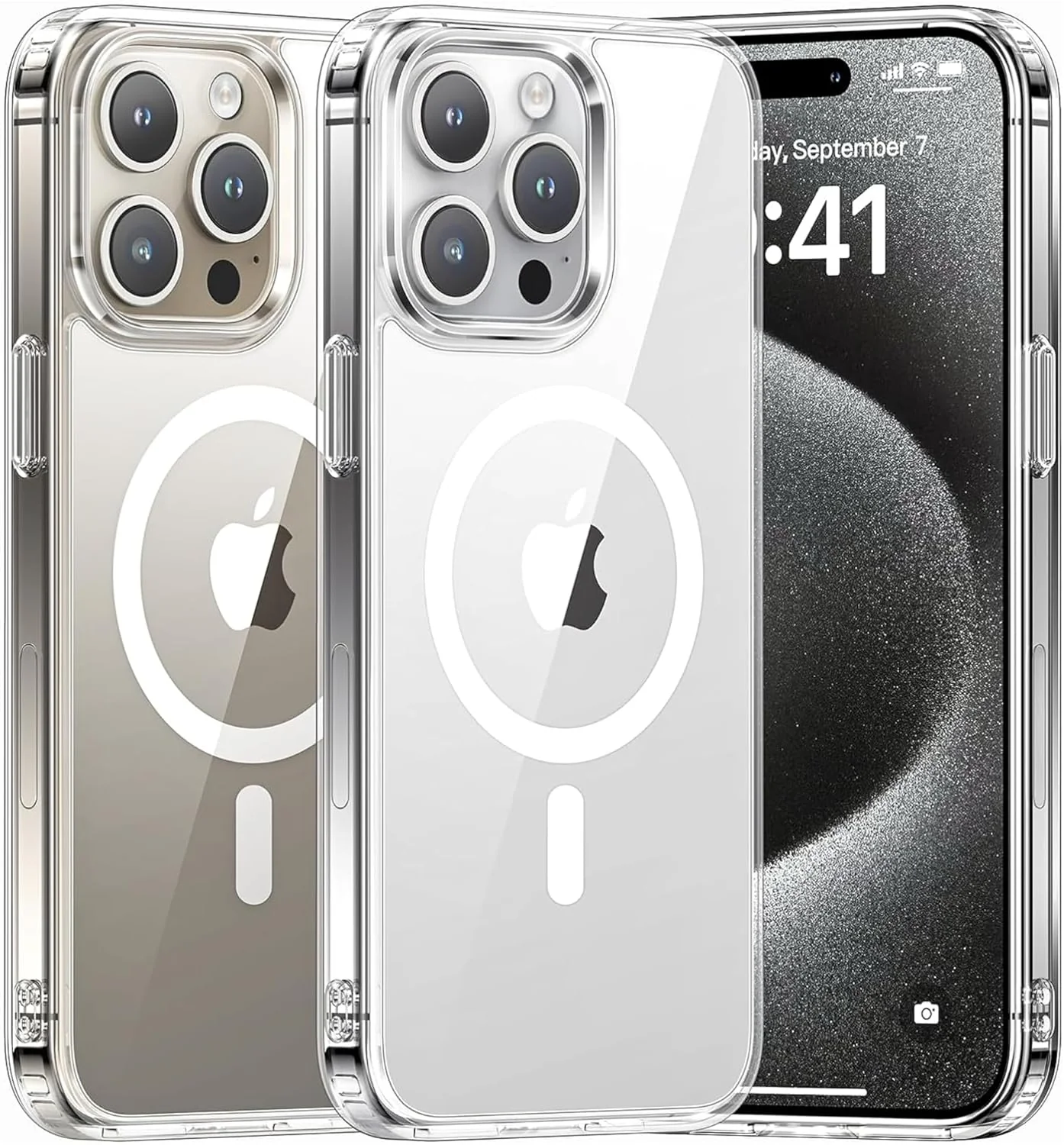 PROTECT iPhone 15 Pro Magsafe Phone Case, Anti Scratch, Transparent, Protective, Clear, MSIP15P